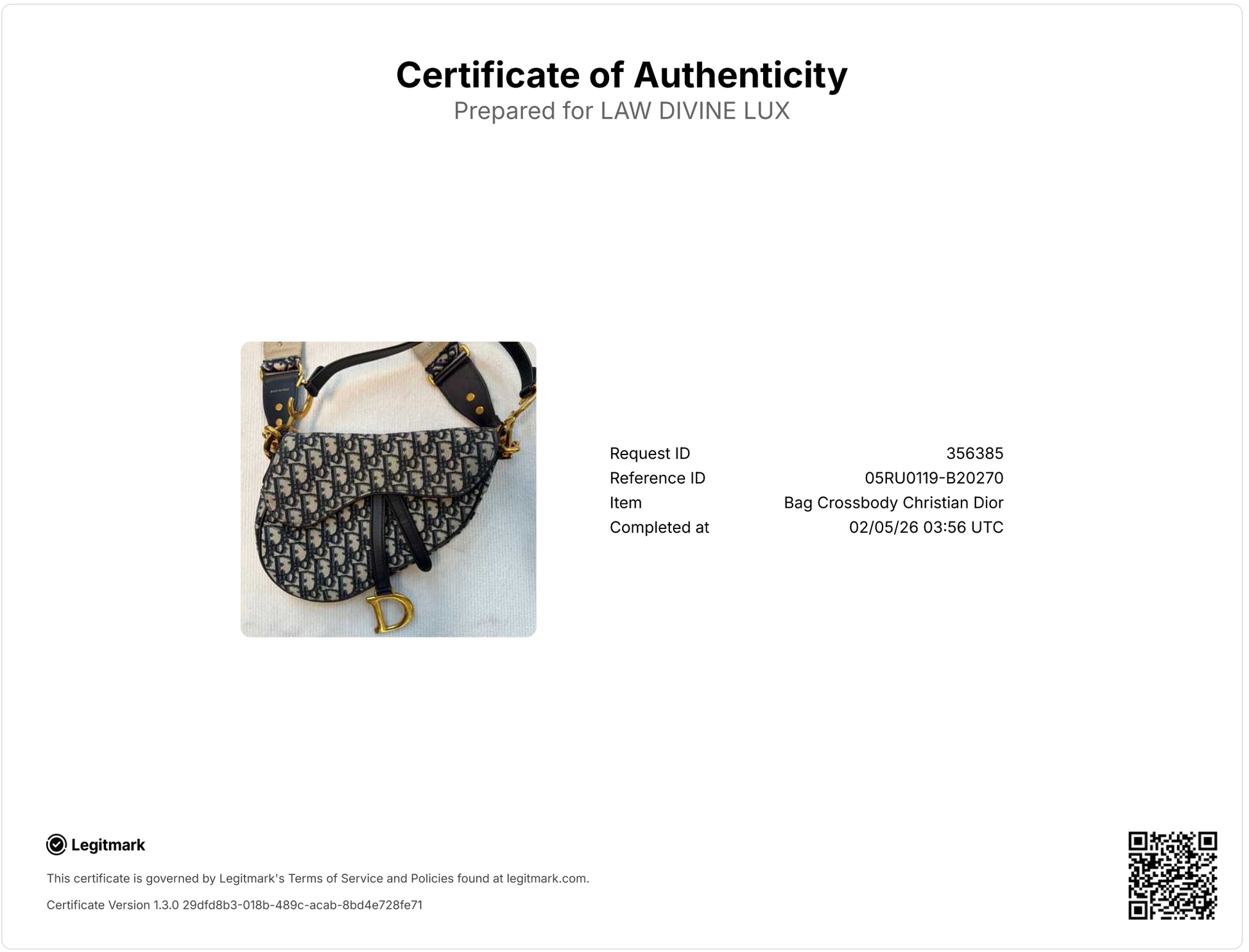 Christian Dior monogram saddle bag twins b20270