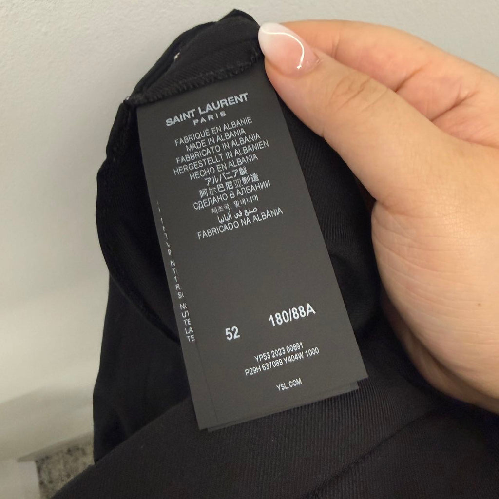 Pre-Owned Saint Laurent PANTS IN WOOL GABARDINE size 52