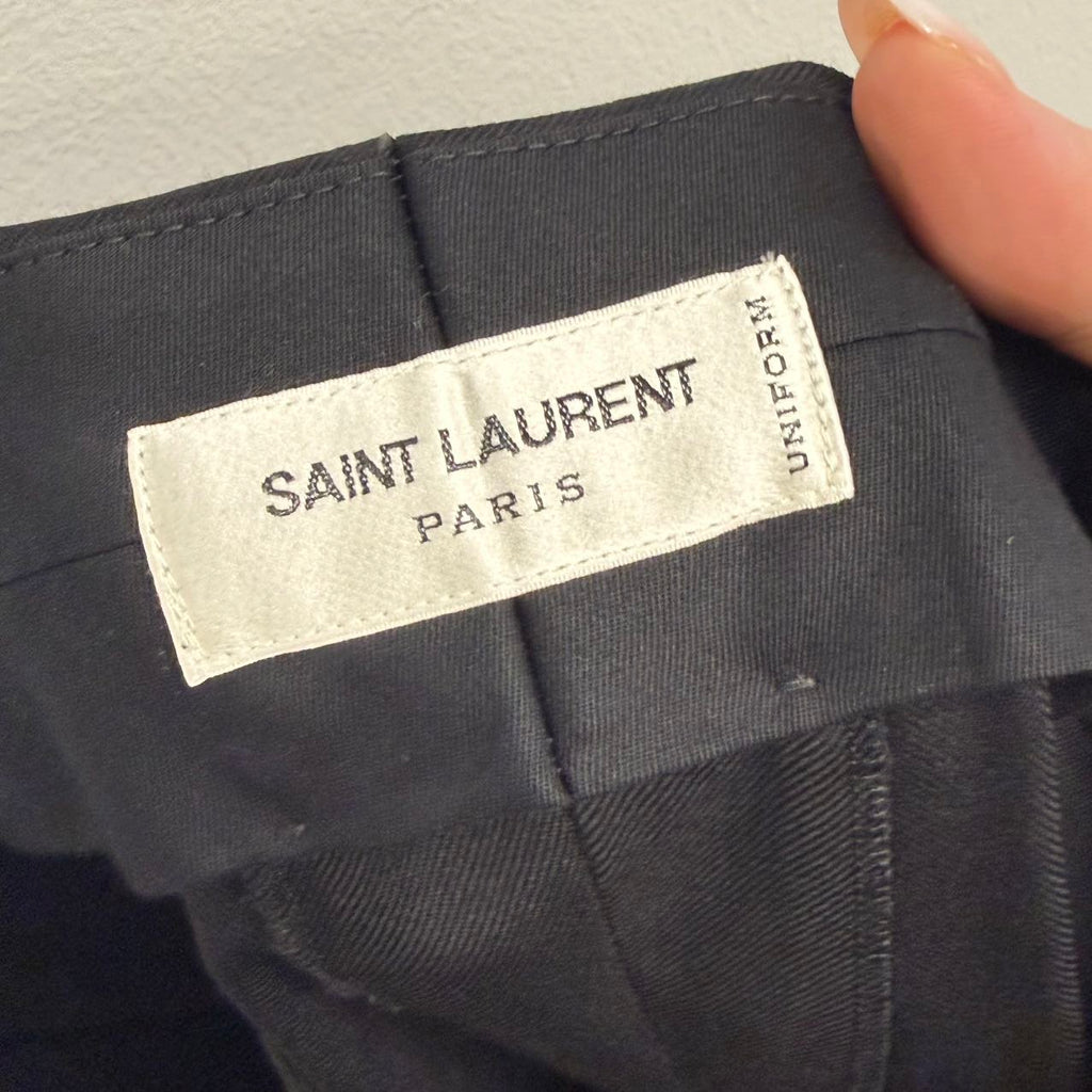 Pre-Owned Saint Laurent PANTS IN WOOL GABARDINE size 52