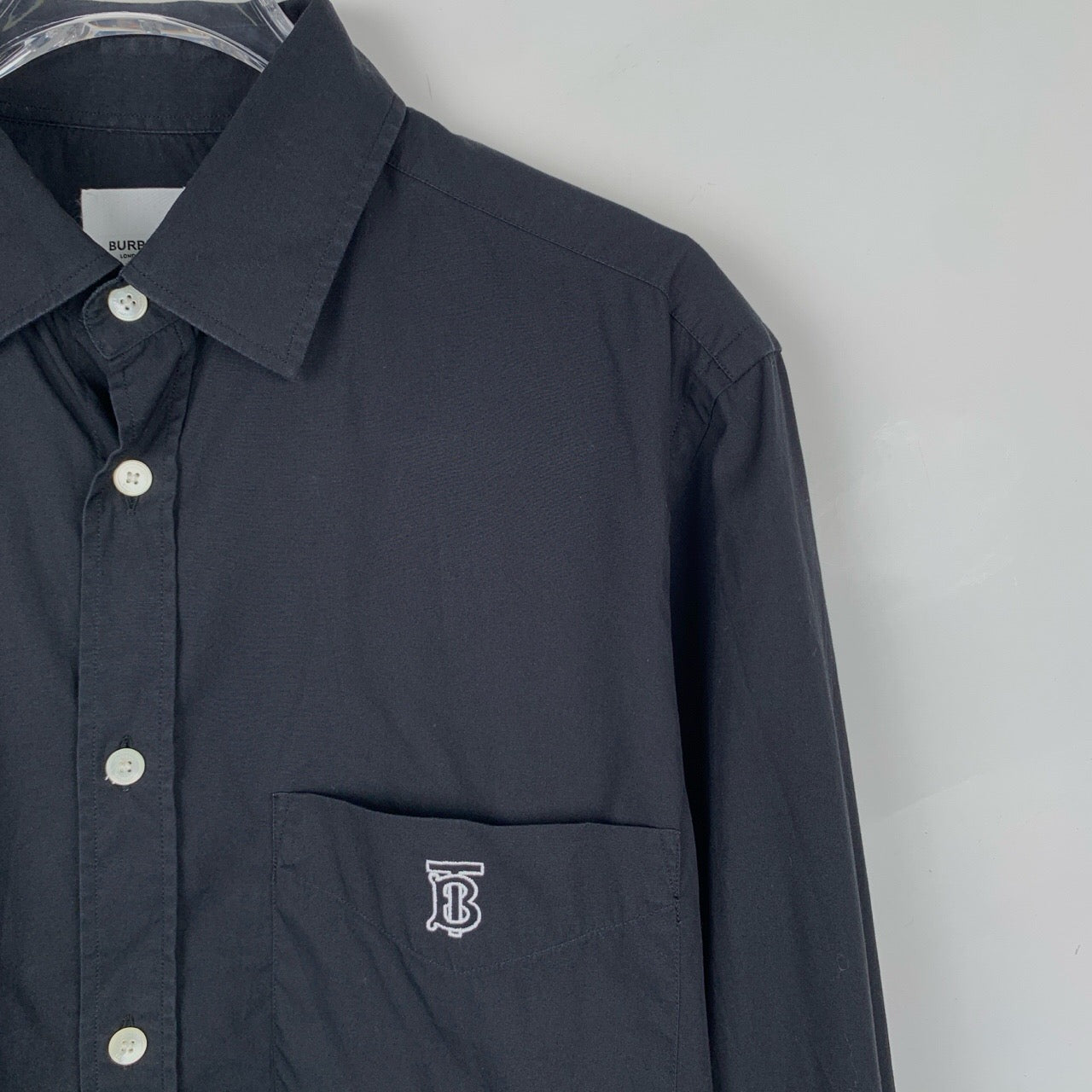 Burberry TB Monogram Long Sleeve Dress Shirt S