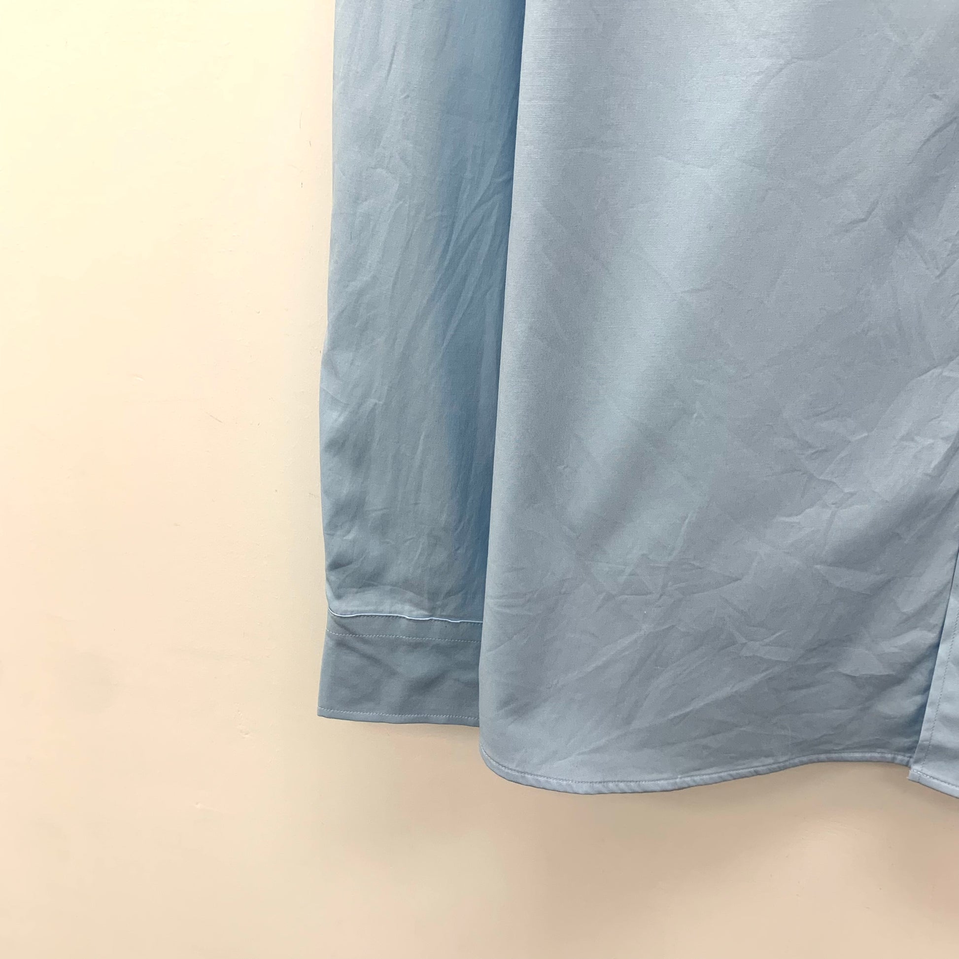 Burberry Blue Logo Pocket Detail Cotton Button Front Shirt XL
