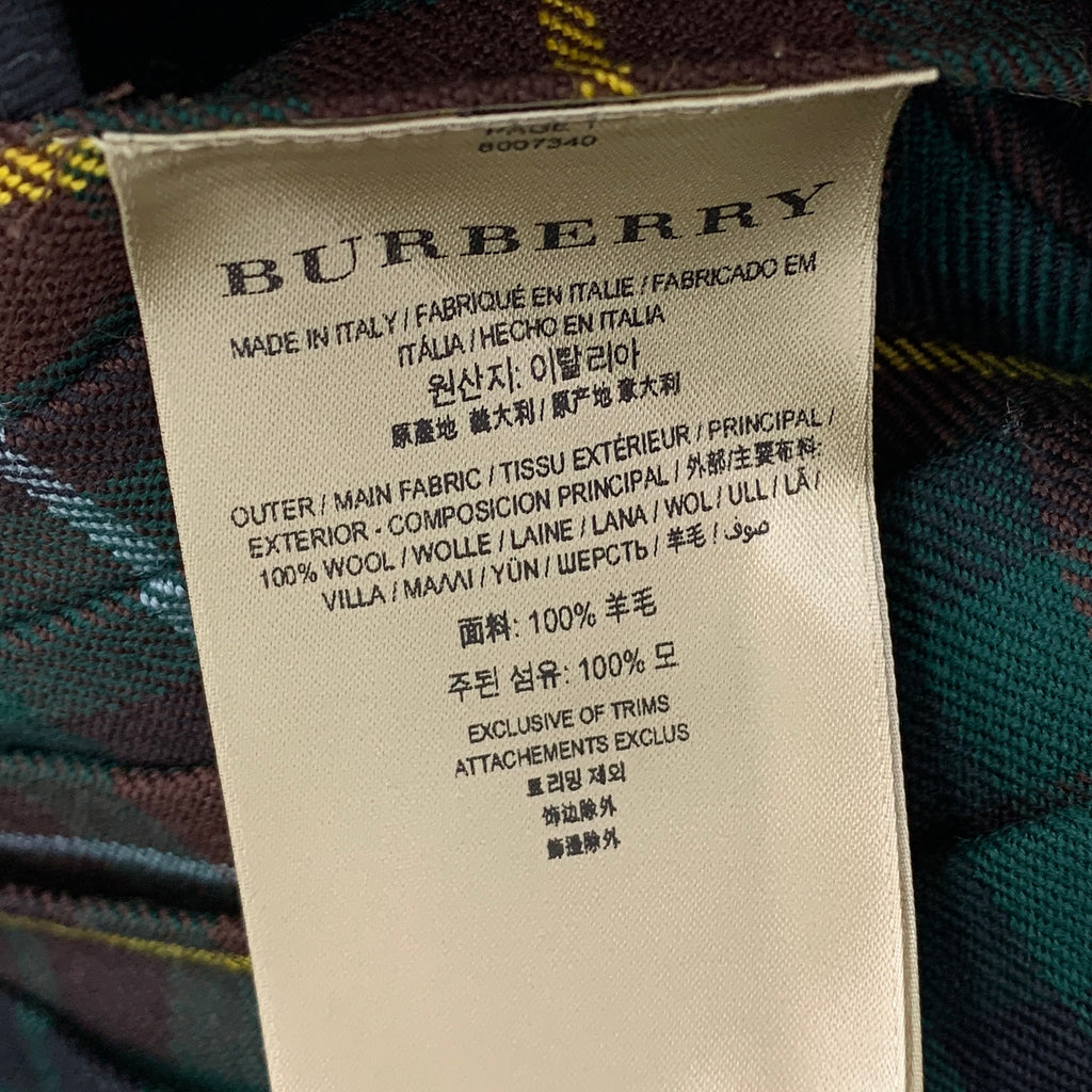Burberry Burberry Women's Color Block Wool Skirt 42