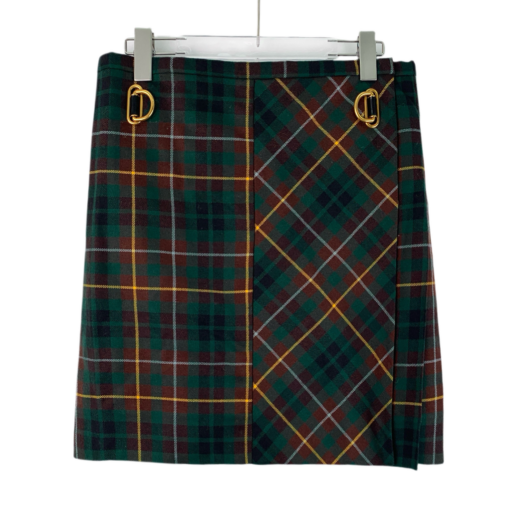 Burberry Burberry Women's Color Block Wool Skirt 42