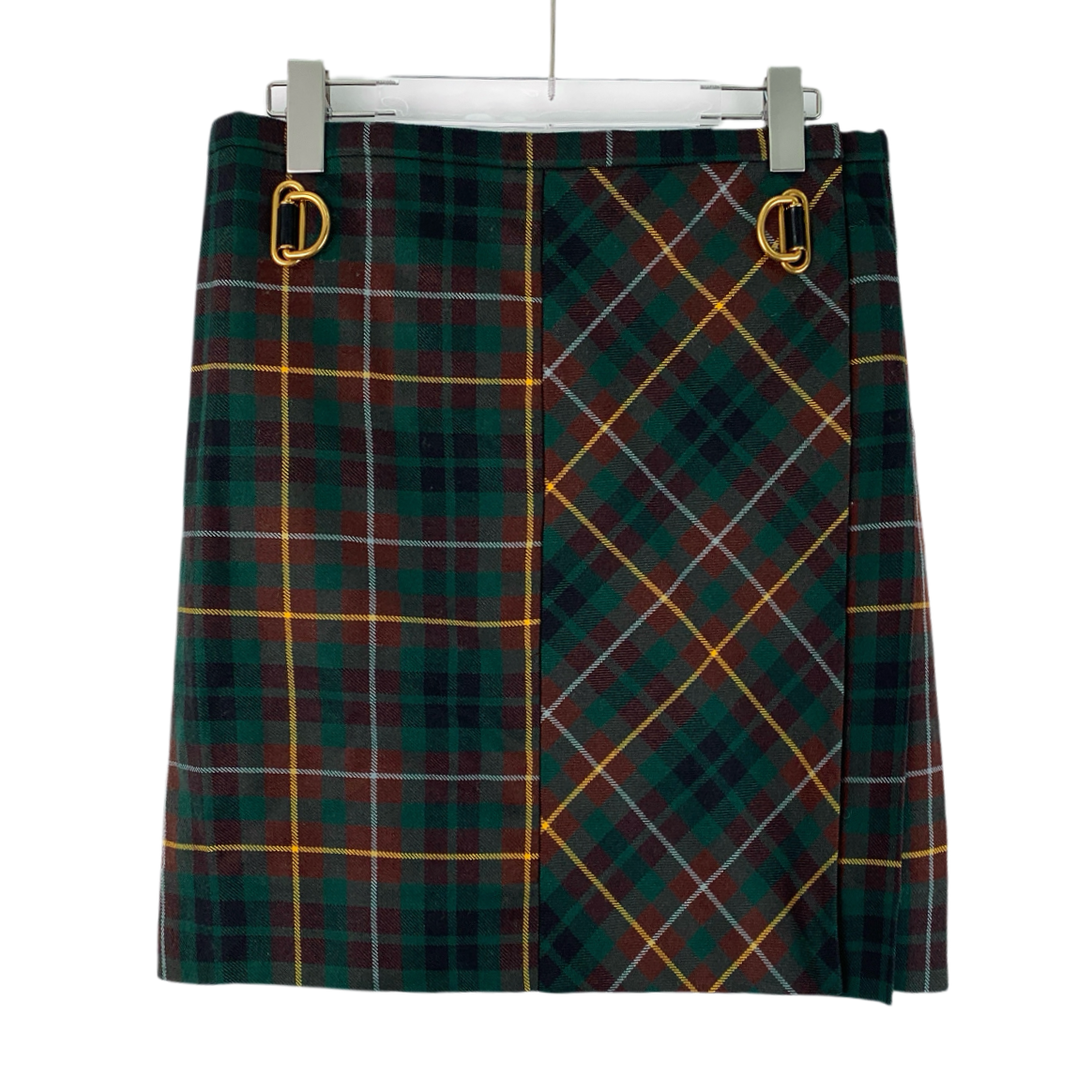 Burberry Burberry Women's Color Block Wool Skirt 42