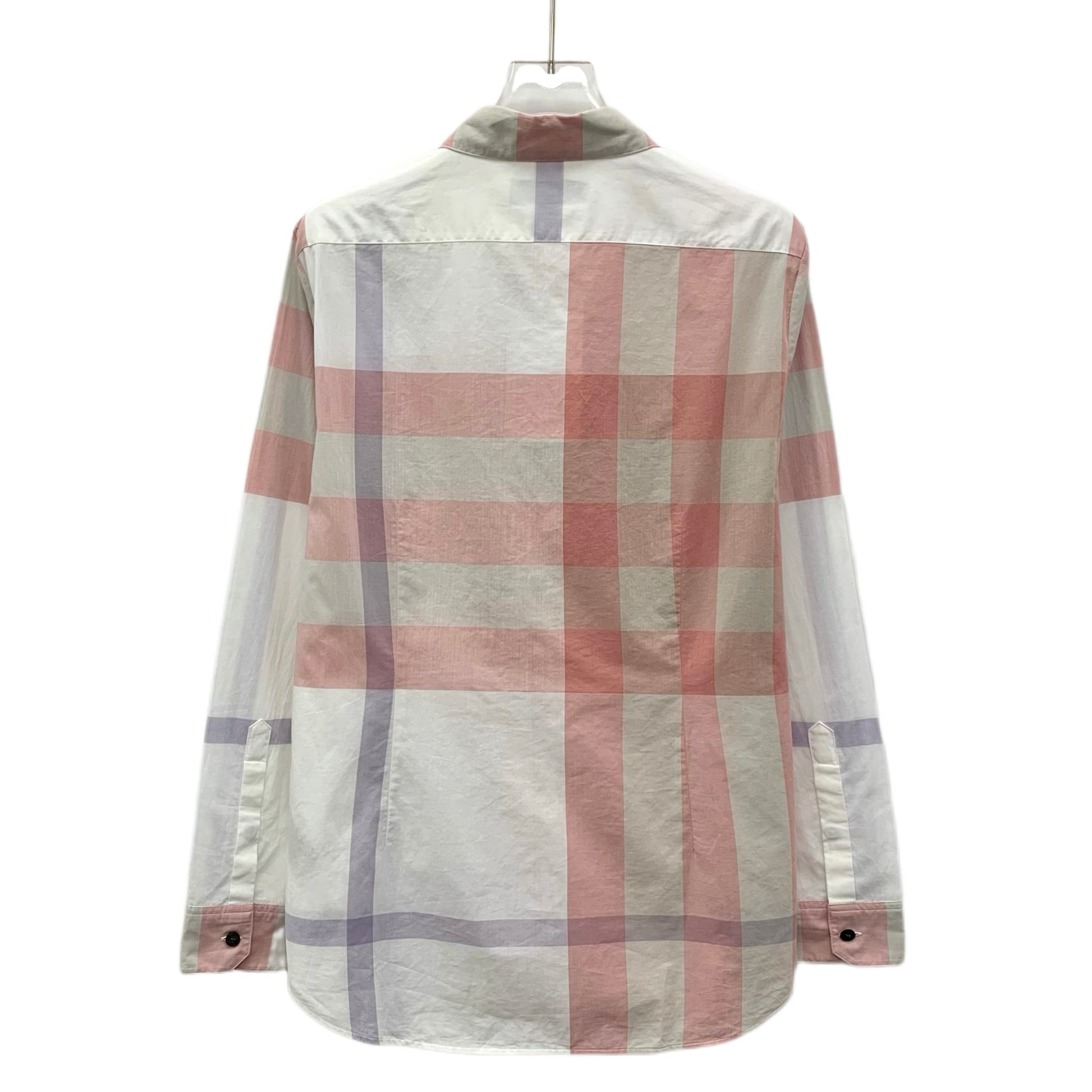 Burberry Brit Pink Check Print Cotton Button Front Shirt S