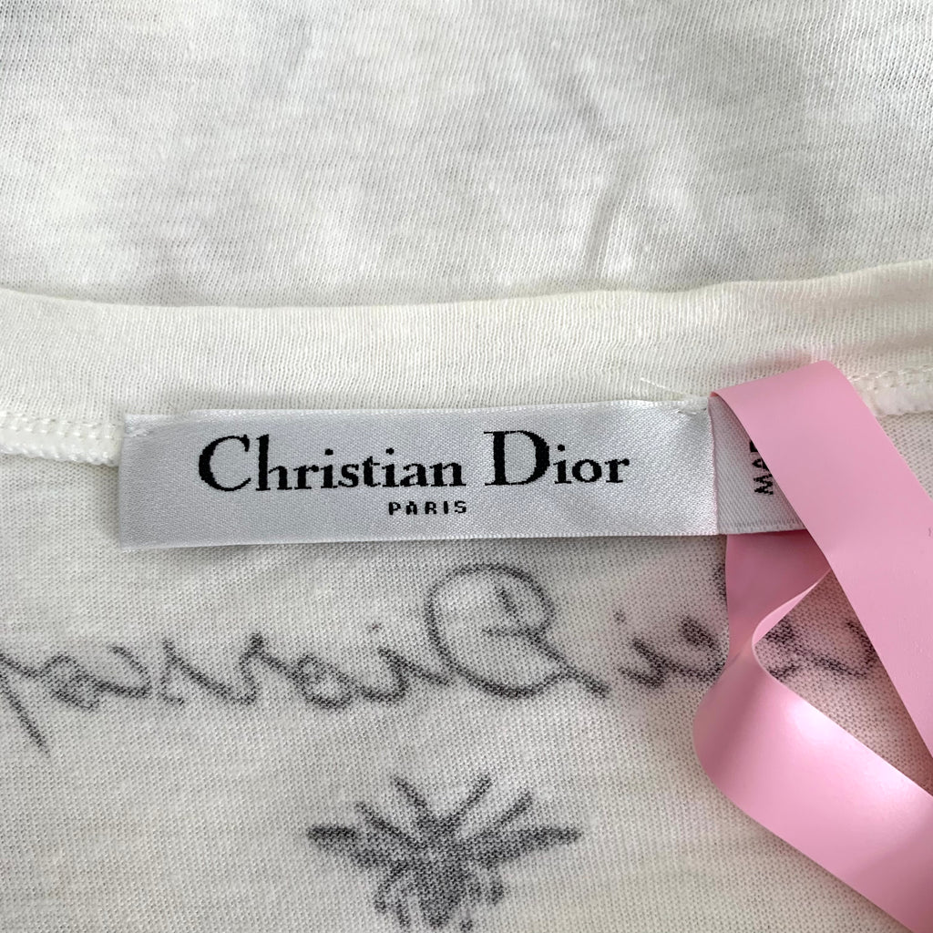 Christian Dior Tie-Dye Print Crew Neck T-Shirt