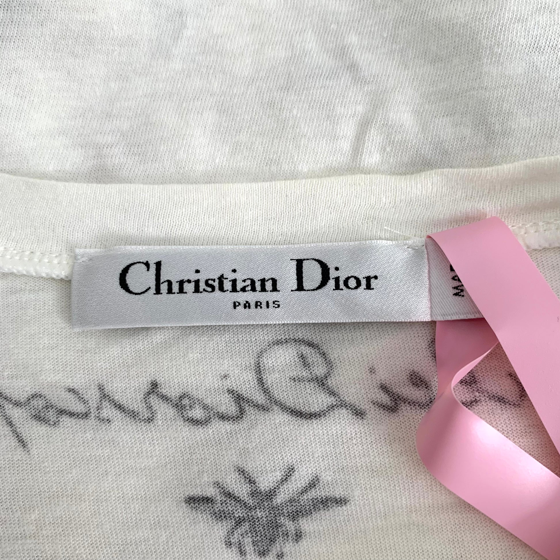 Christian Dior Tie-Dye Print Crew Neck T-Shirt