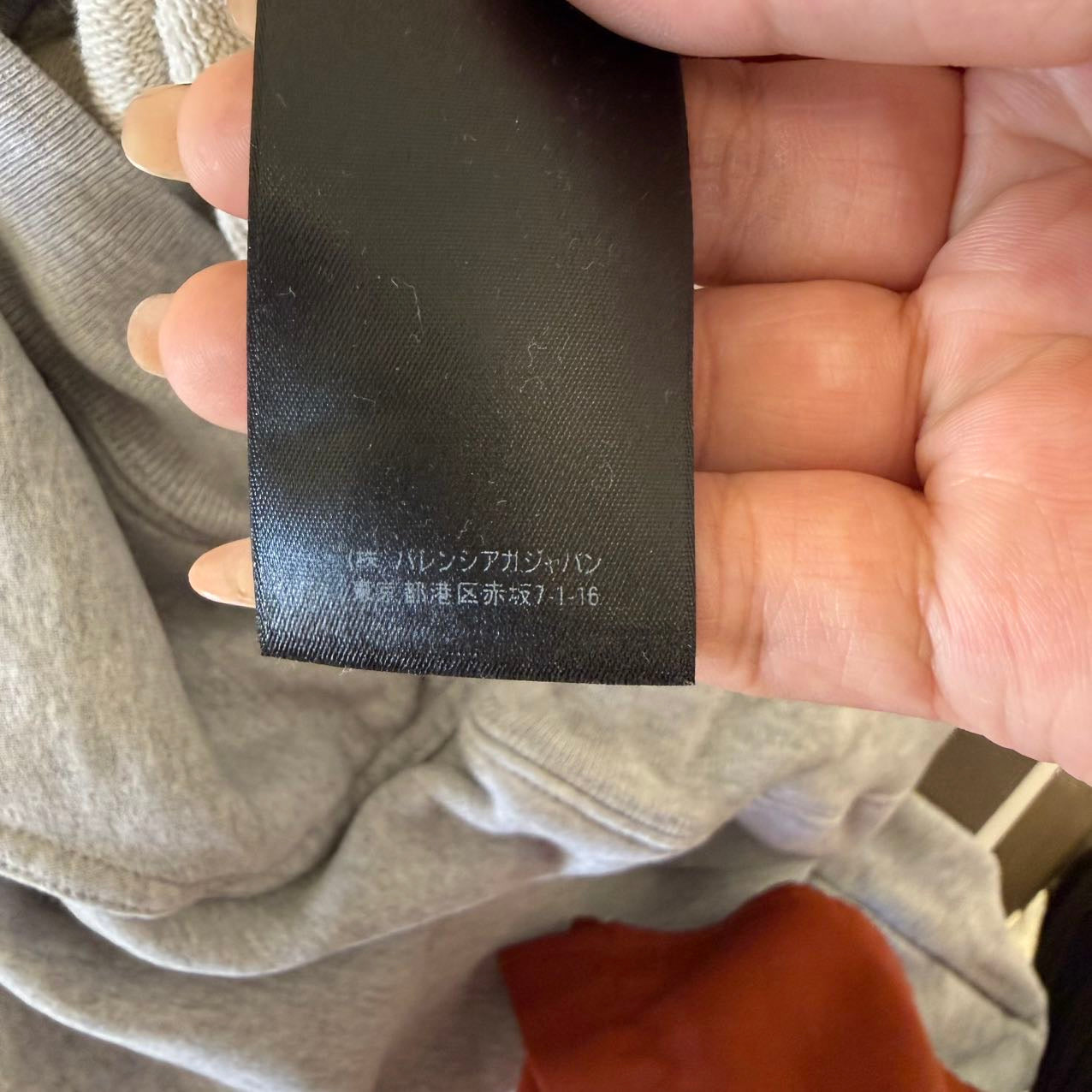 Pre-owned Balenciaga Political Campaign Hoodie in grey cotton.