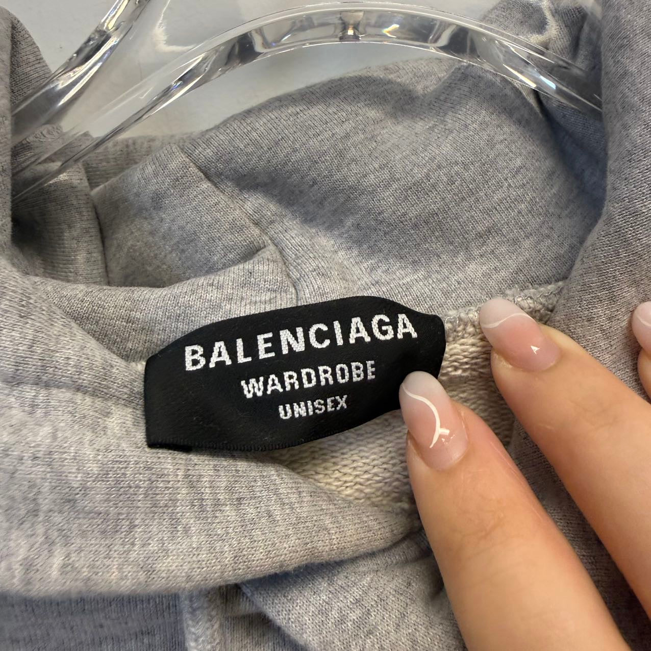 Pre-owned Balenciaga Political Campaign Hoodie in grey cotton.