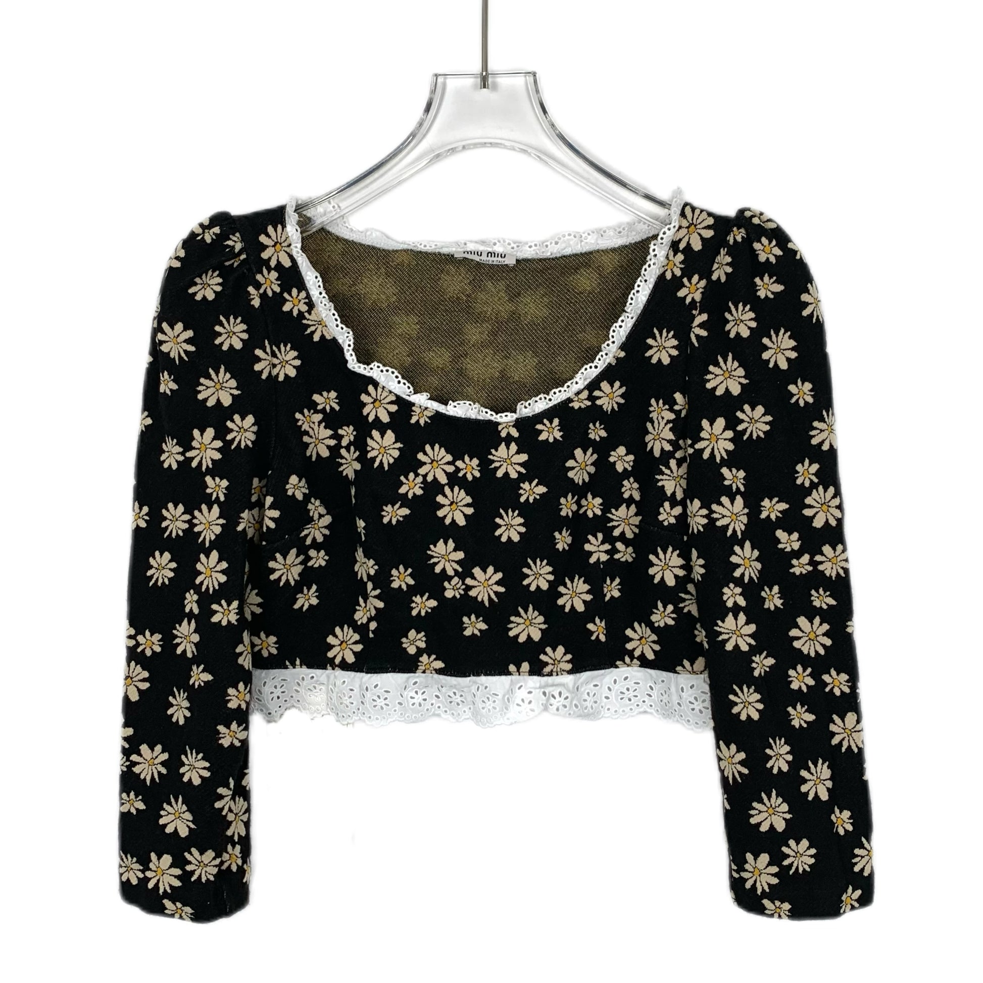 Miu Miu  2020 Floral Print Crop Top S