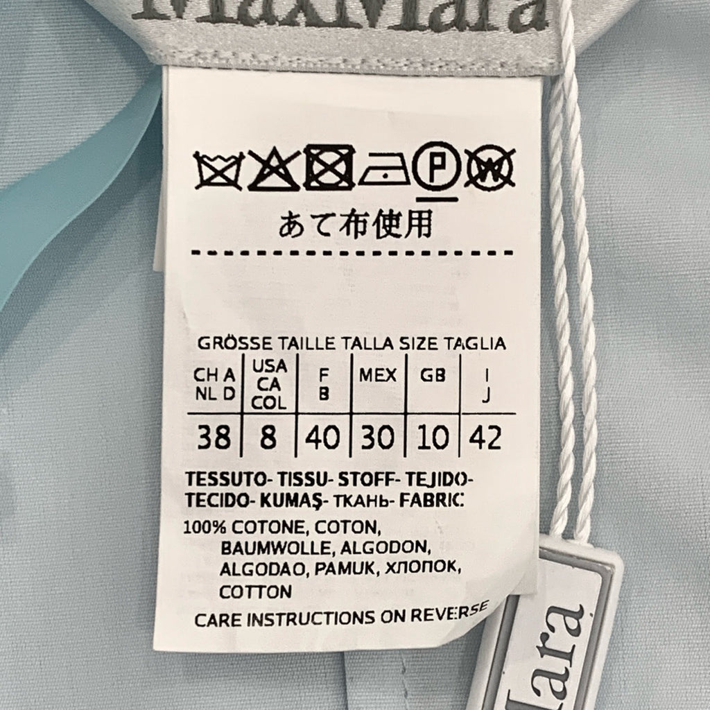 Max Mara V-Neck Long Blue Dresses 42
