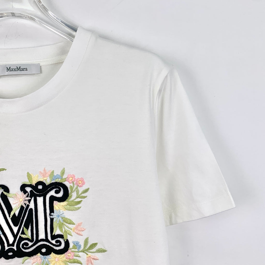 Max Mara - Sacha embroidered cotton T-shirt  M
