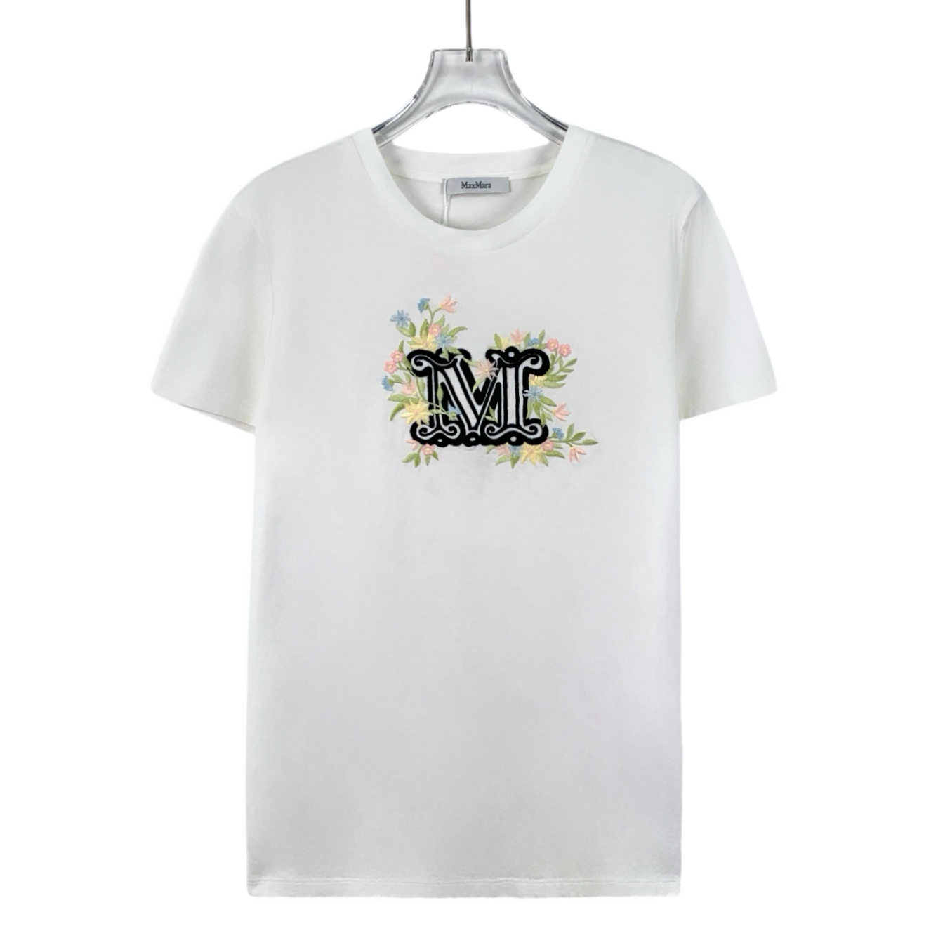 Max Mara - Sacha embroidered cotton T-shirt  M