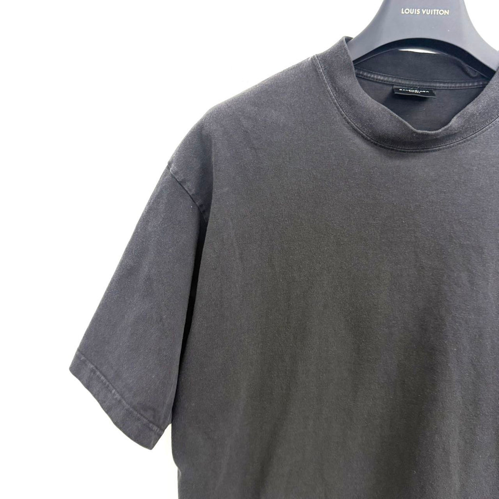 Balenciaga Black Hand-Drawn T-Shirt XS