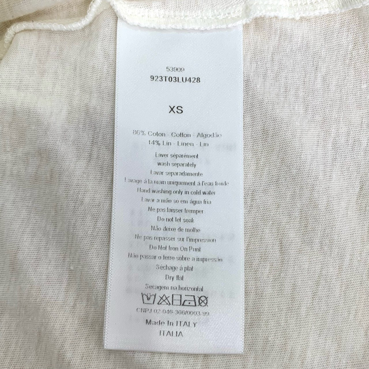 Christian Dior Graphic Print Crew Neck T-Shirt  XS