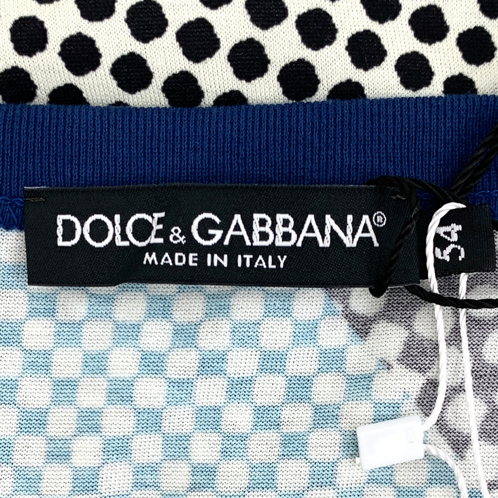 Dolce & Gabbana Polka Dot Print Cotton T-Shirt (XL) WITH TAG