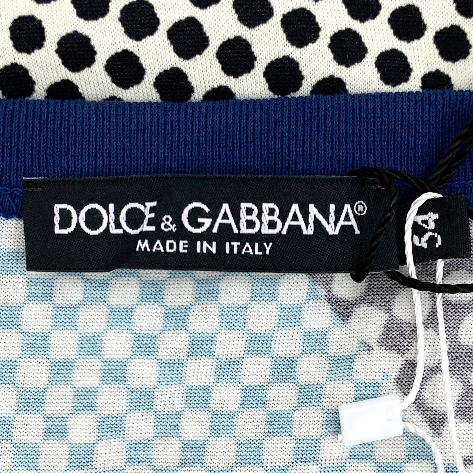 Dolce & Gabbana Polka Dot Print Cotton T-Shirt (XL) WITH TAG