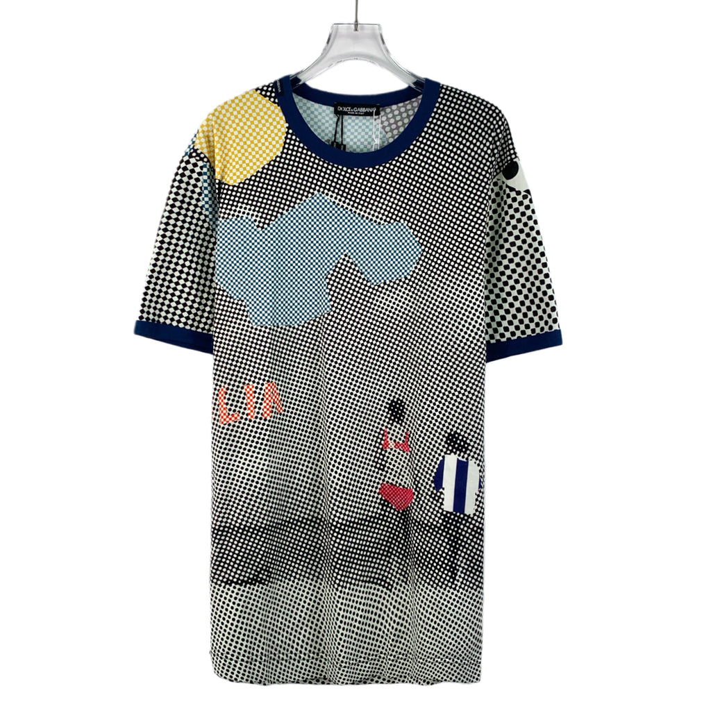 Dolce & Gabbana Polka Dot Print Cotton T-Shirt (XL) WITH TAG