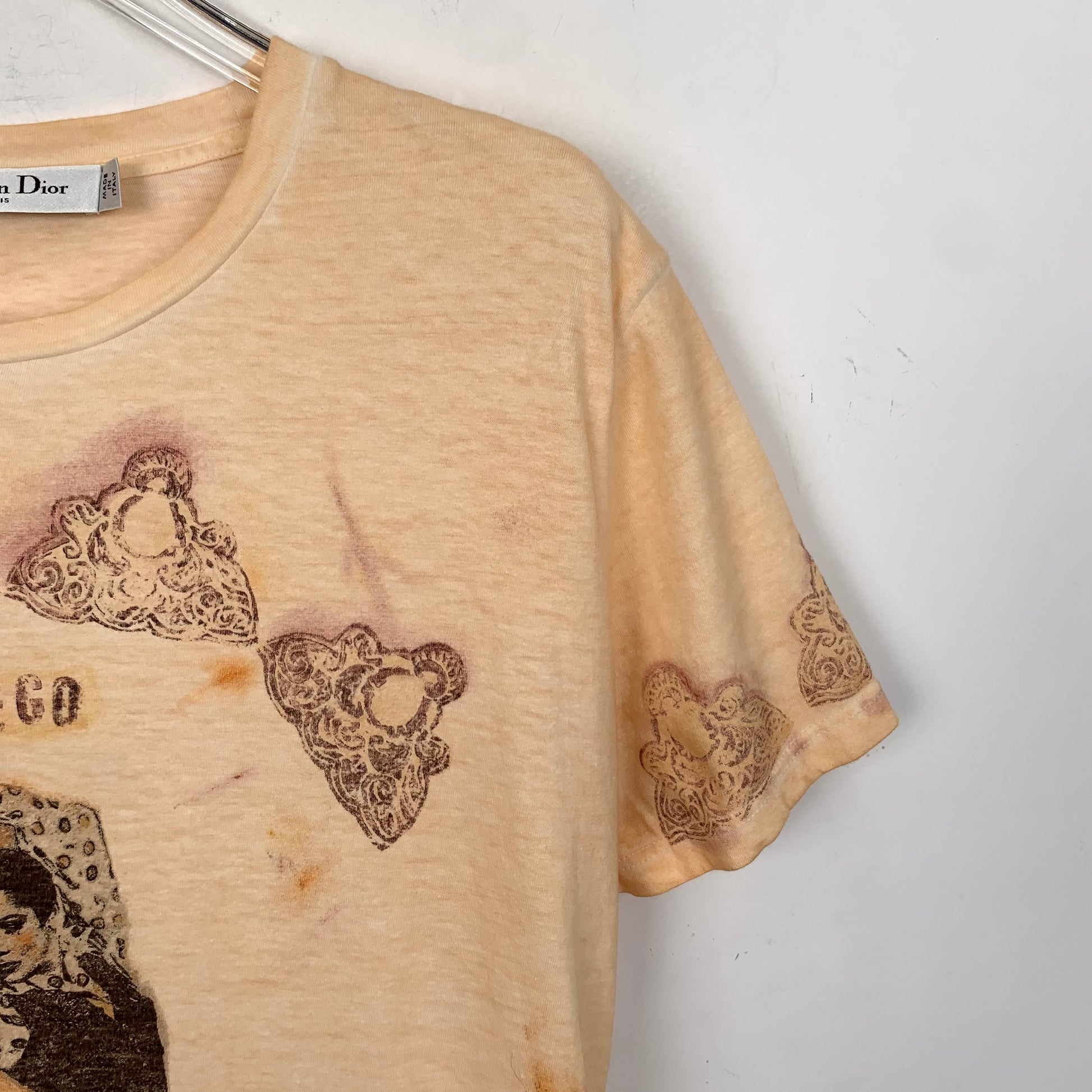 Dior Character Print Cotton T-Shirt Size S