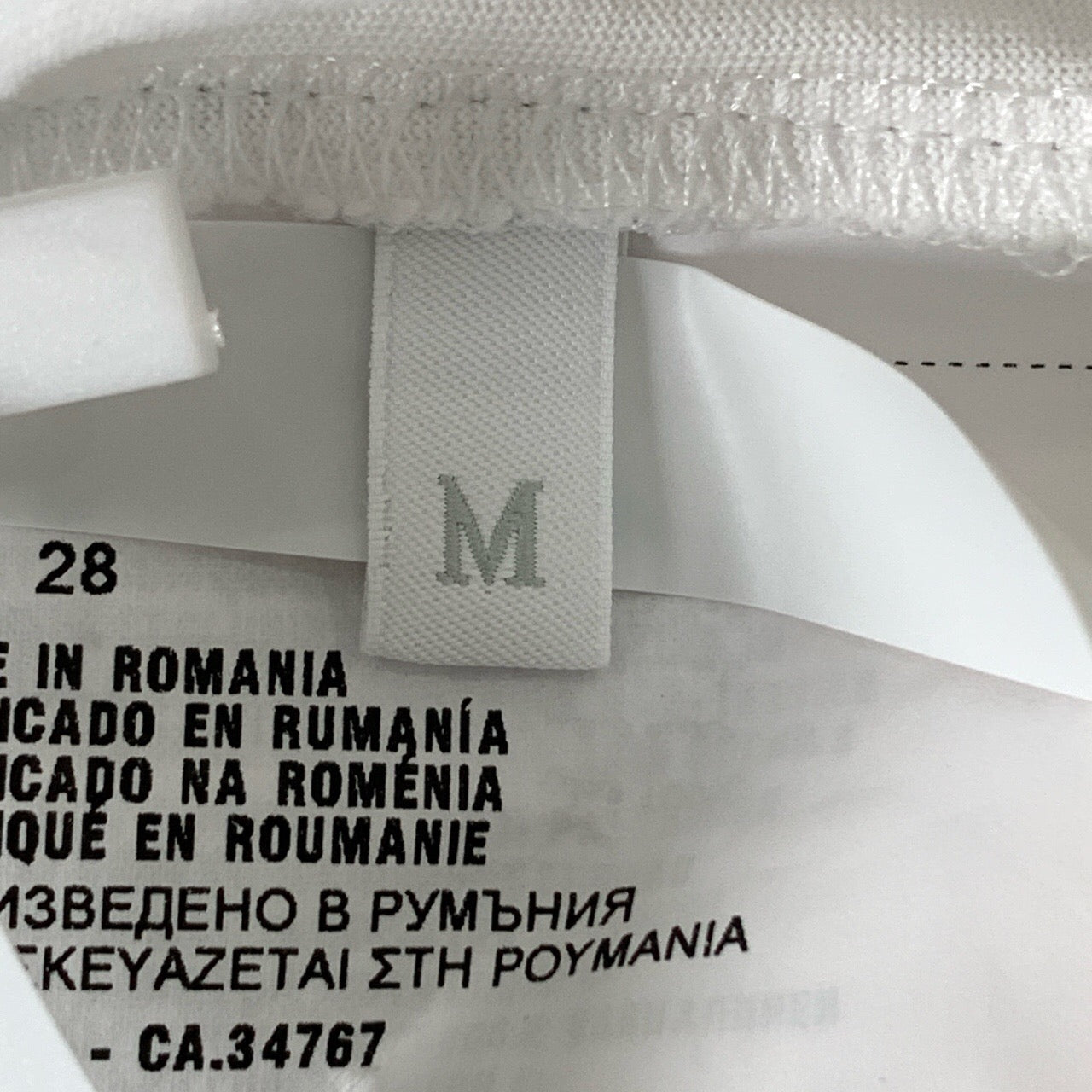Prada Men's White Cotton T-Shirt with Pocket M