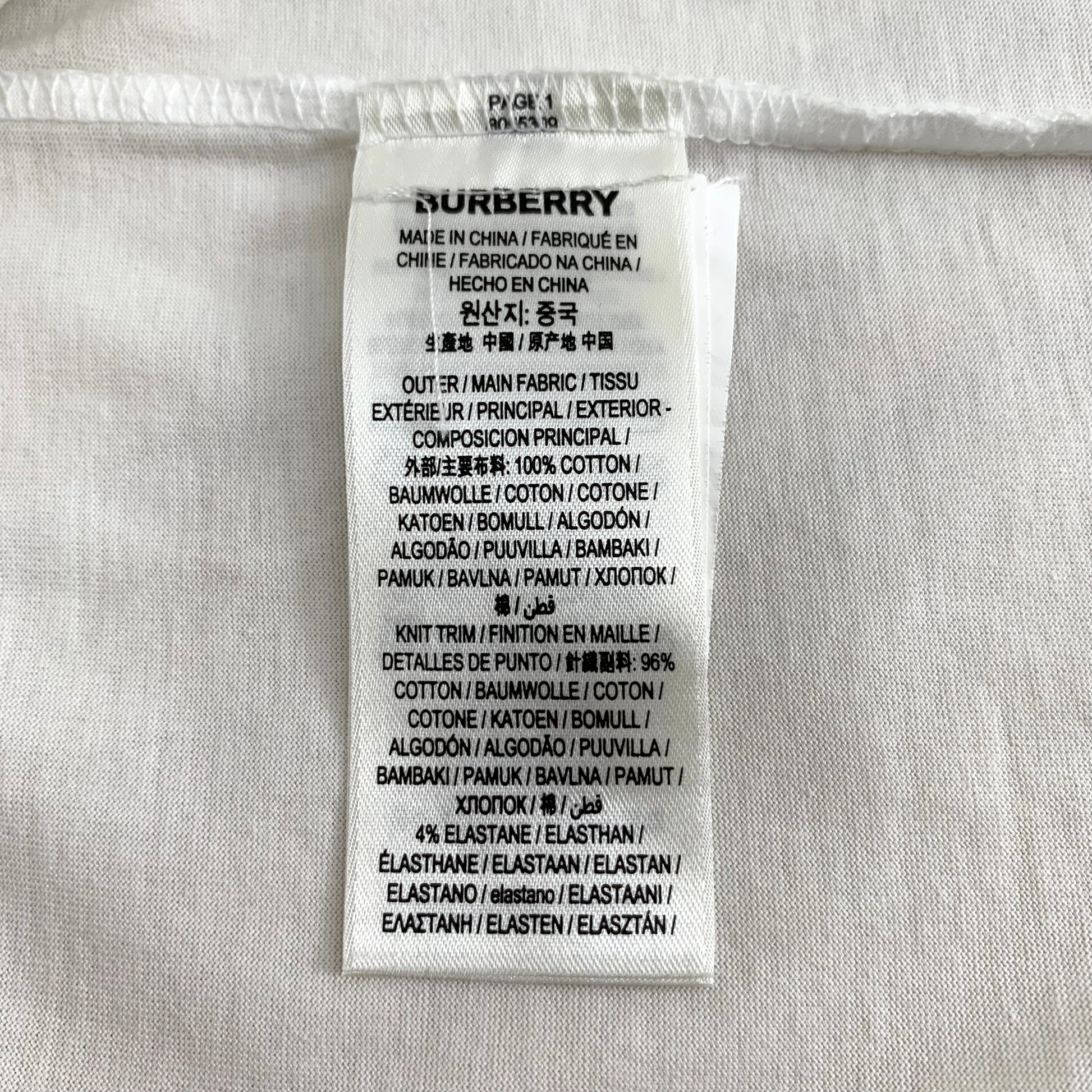Burberry logo-print Cotton T-shirt L WITH TAG