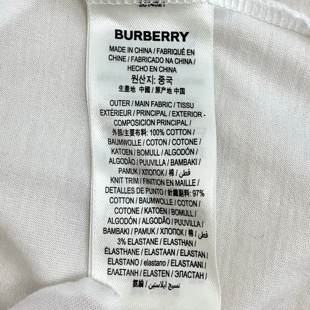 Burberry Monogram Motif Embroidered T-shirt S