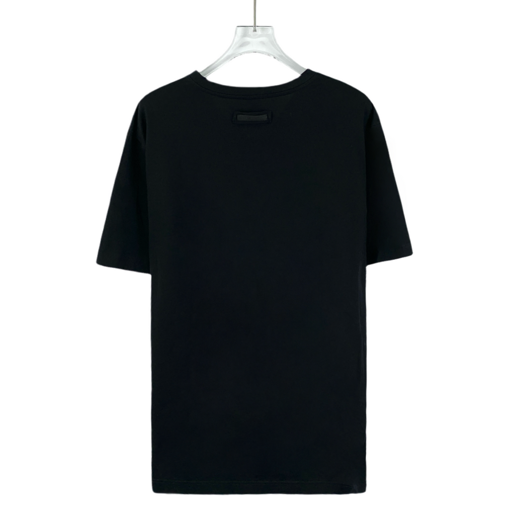 Prada Black Cotton V-Neck Short Sleeve T-Shirt XL