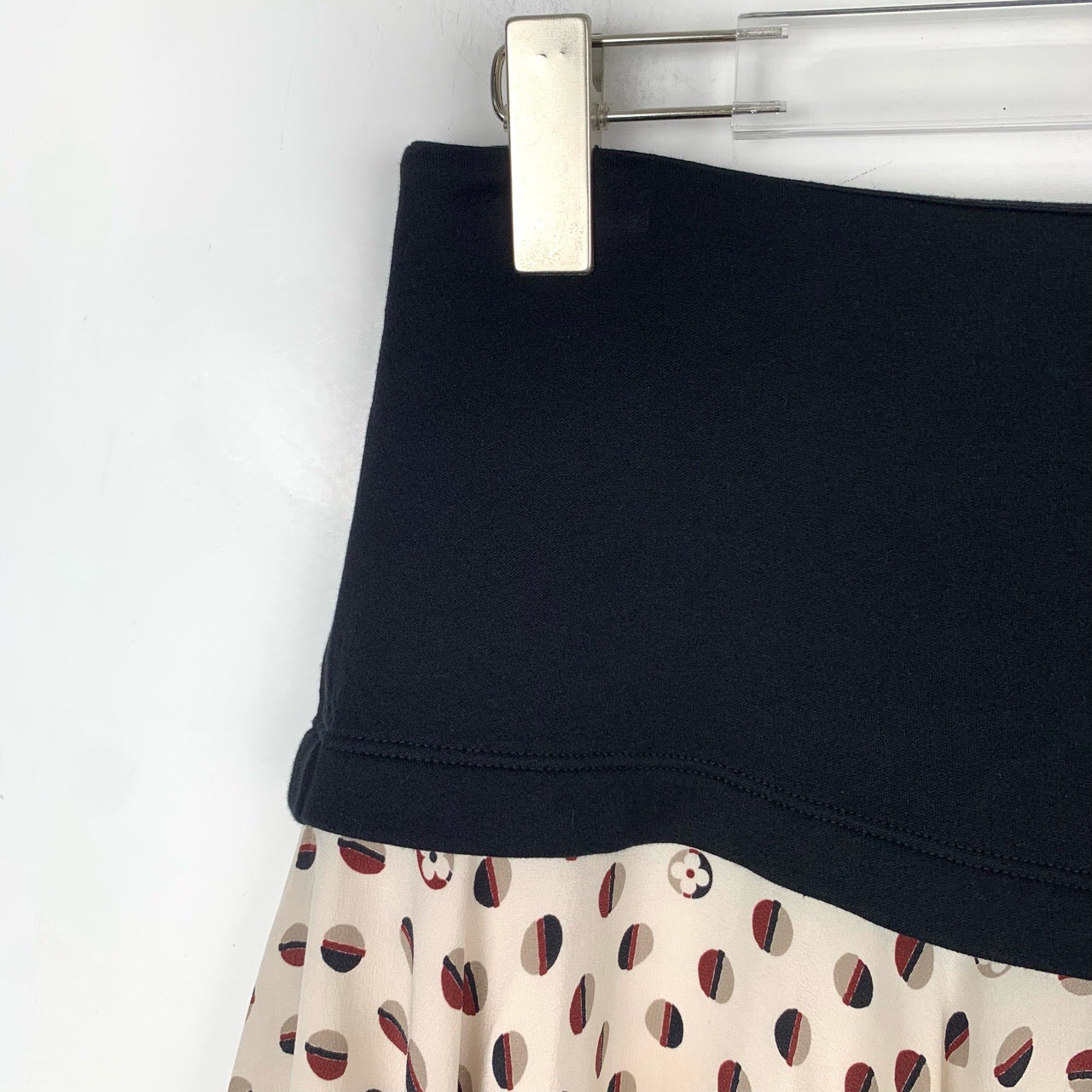 Louis Vuitton polka dot printed skirt L