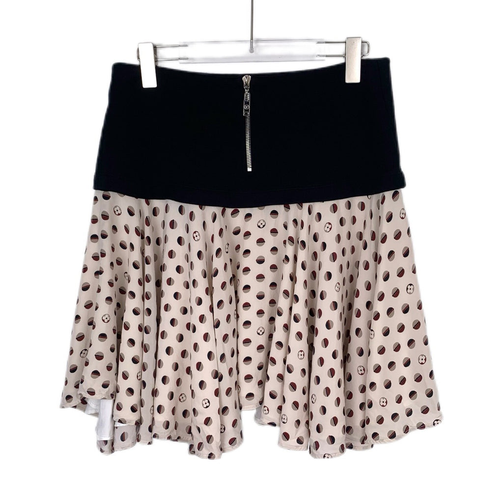 Louis Vuitton polka dot printed skirt L