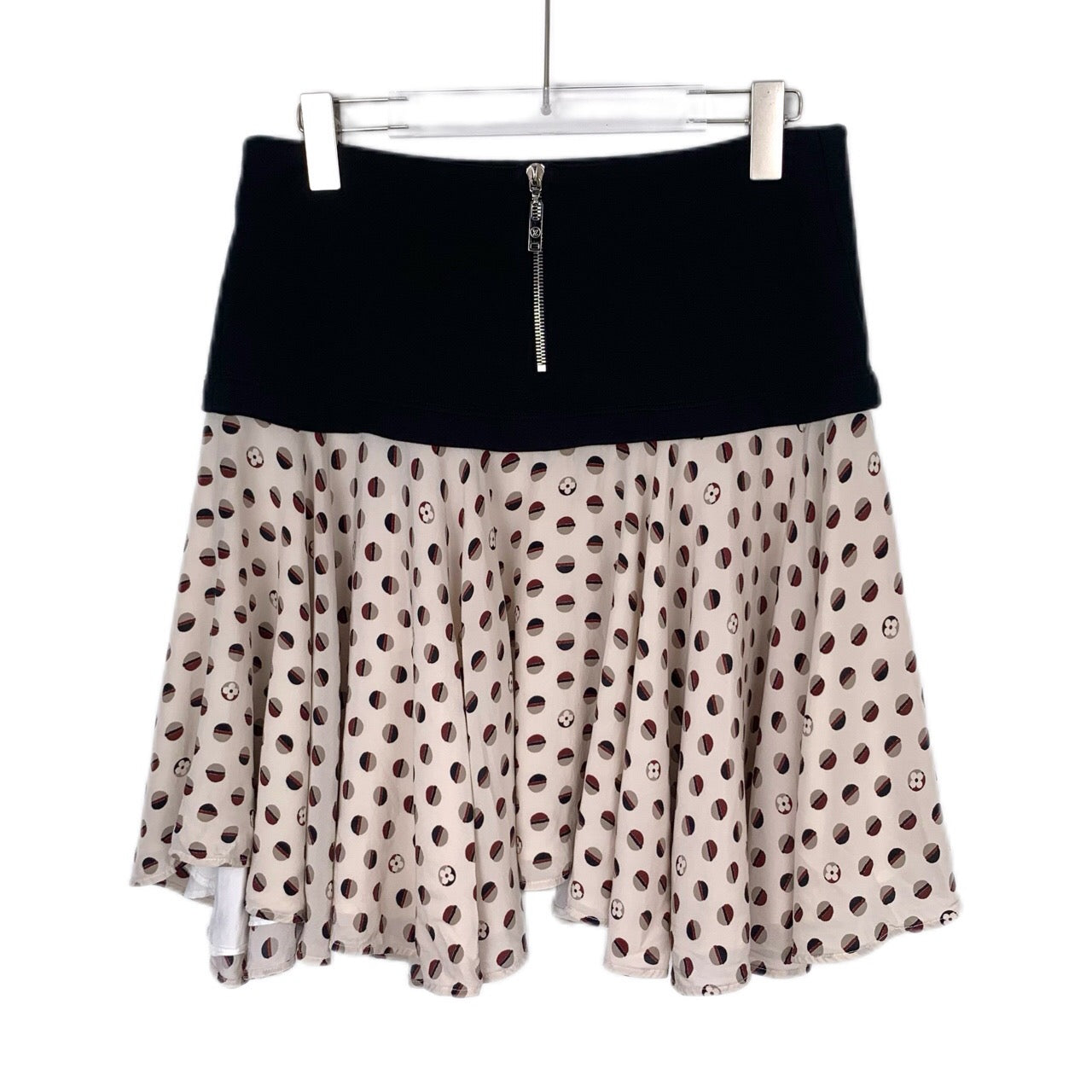 Louis Vuitton polka dot printed skirt L