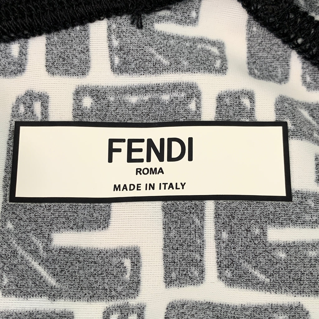 Fendi  Printed Crew Neck Crop Top M
