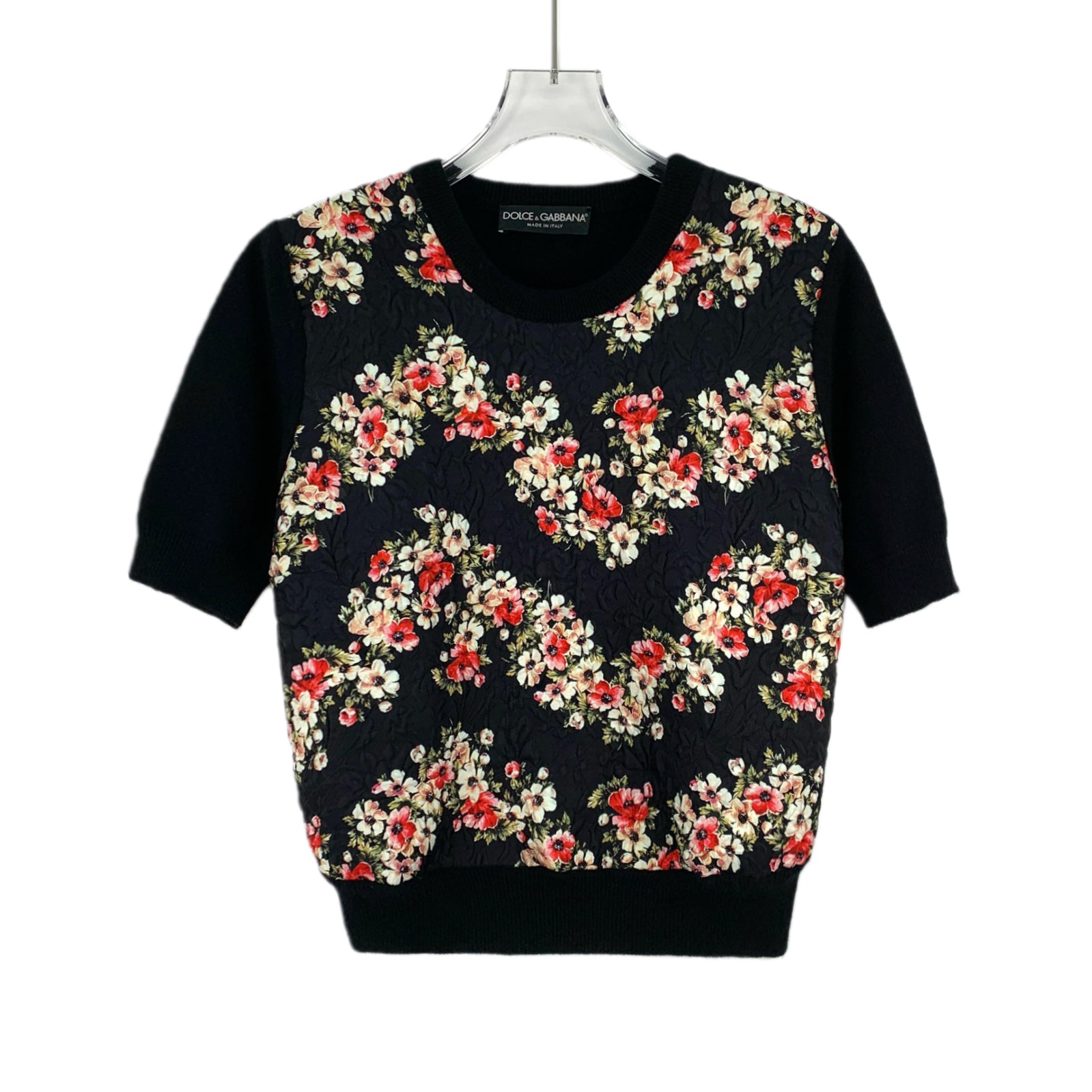 Dolce&Gabbana - Black Floral  Sweater M