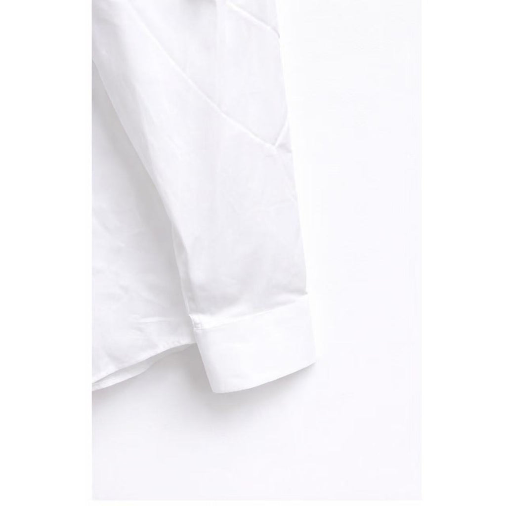 Pre-owned Burberry Shefford Long-Sleeve Shirt (Optic White size xl)