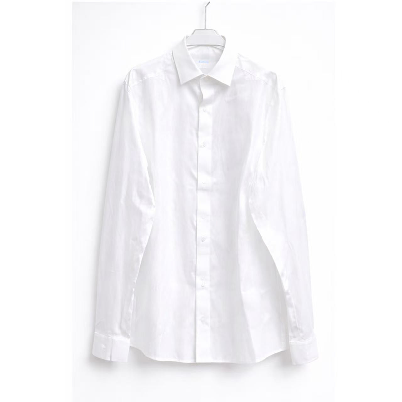 Pre-owned Burberry Shefford Long-Sleeve Shirt (Optic White size xl)
