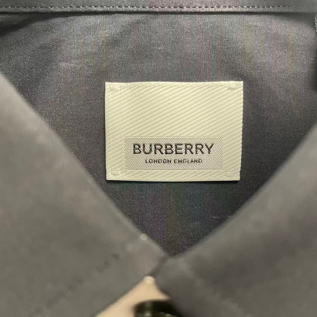 Pre-owned Burberry Shefford Long Sleeve Shirt (Black size M)
