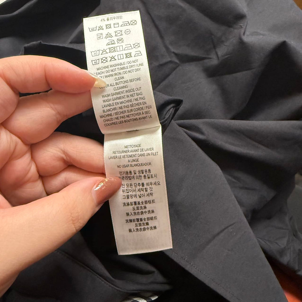 Pre-owned Burberry Shefford Long Sleeve Shirt (Black size s)
