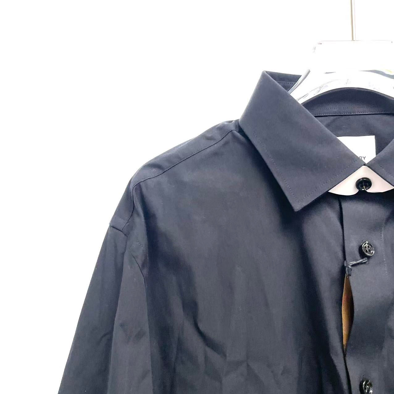 Pre-owned Burberry Shefford Long Sleeve Shirt (Black size s)
