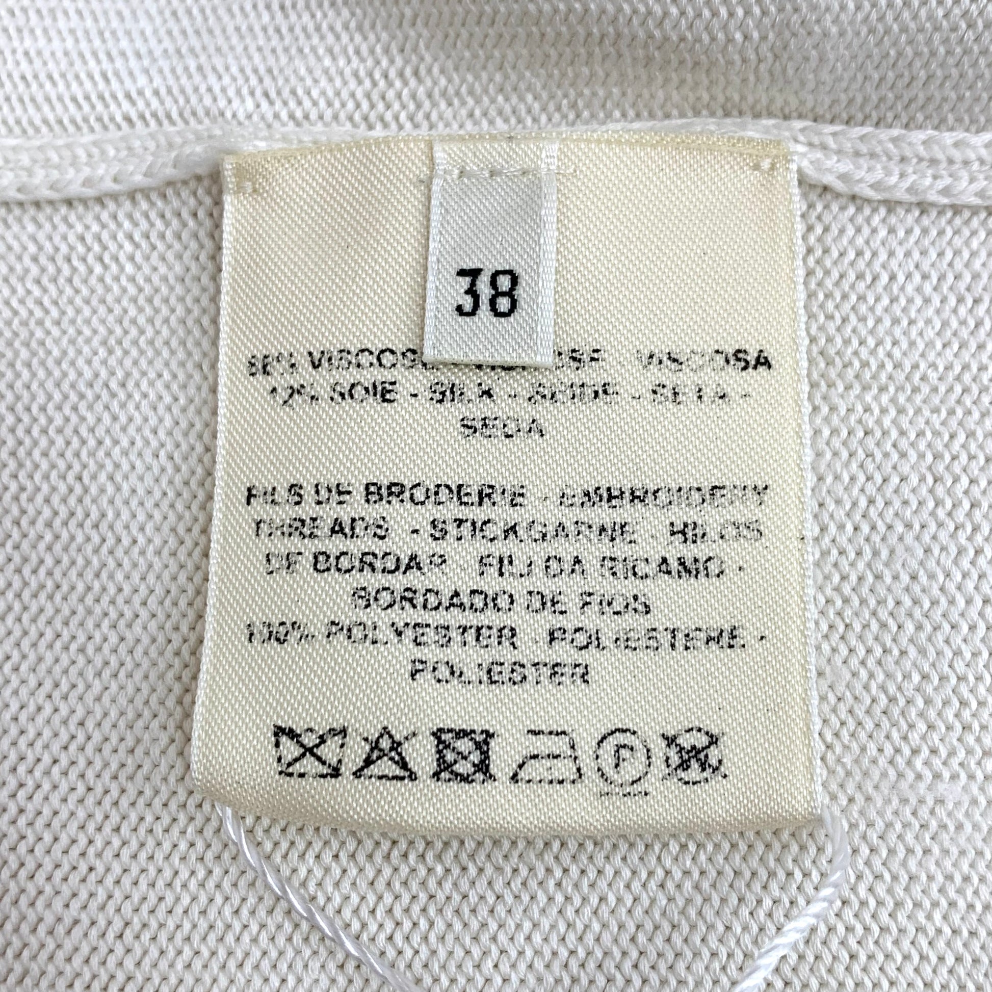 HERMES Silk shirt Hermès Beige size 38