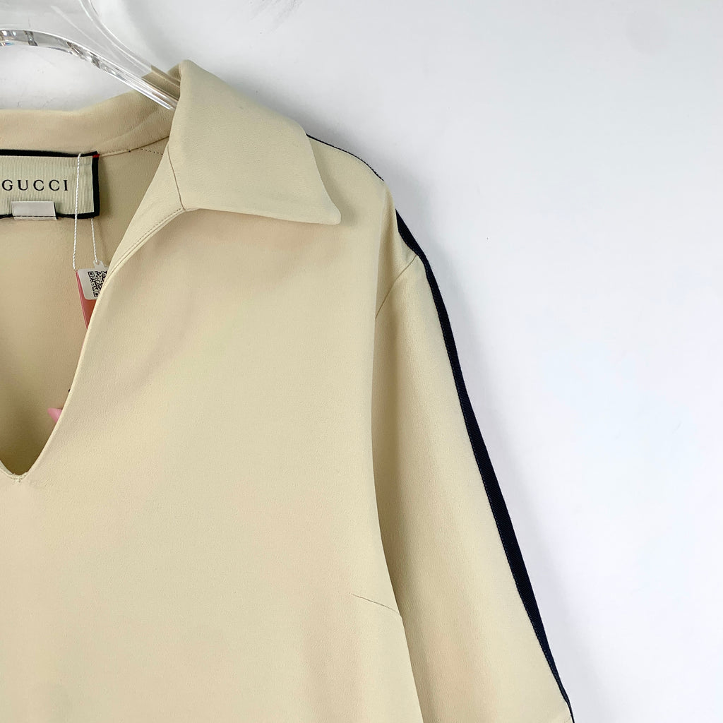 Gucci Web Stripe Short Sleeve Dress  40