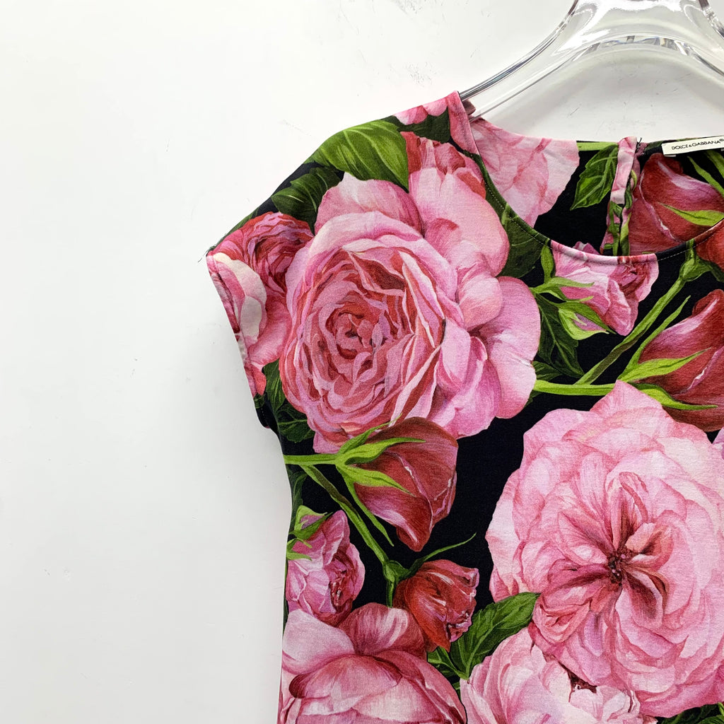Dolce & Gabbana Kids Poplin Floral Dress 11/12