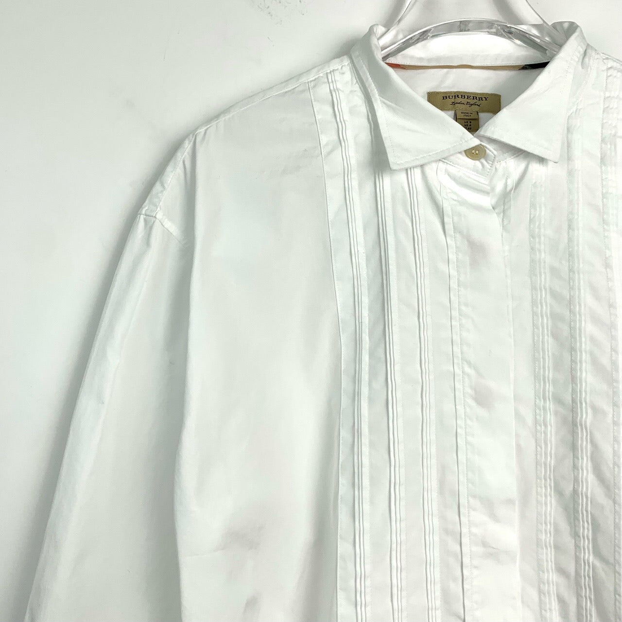 BURBERRY Madeline Cotton Poplin Shirt Dress White 40