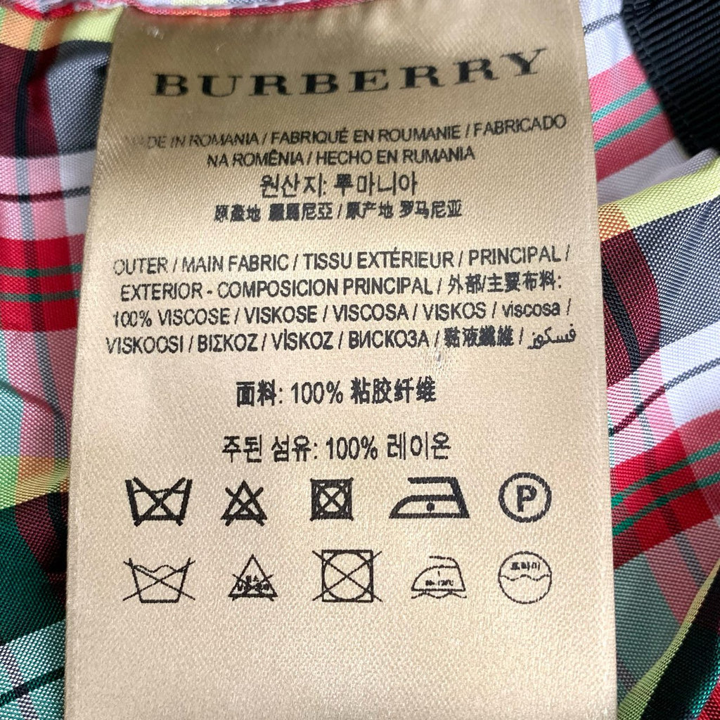 Burberry Check Print Hooded Waist M