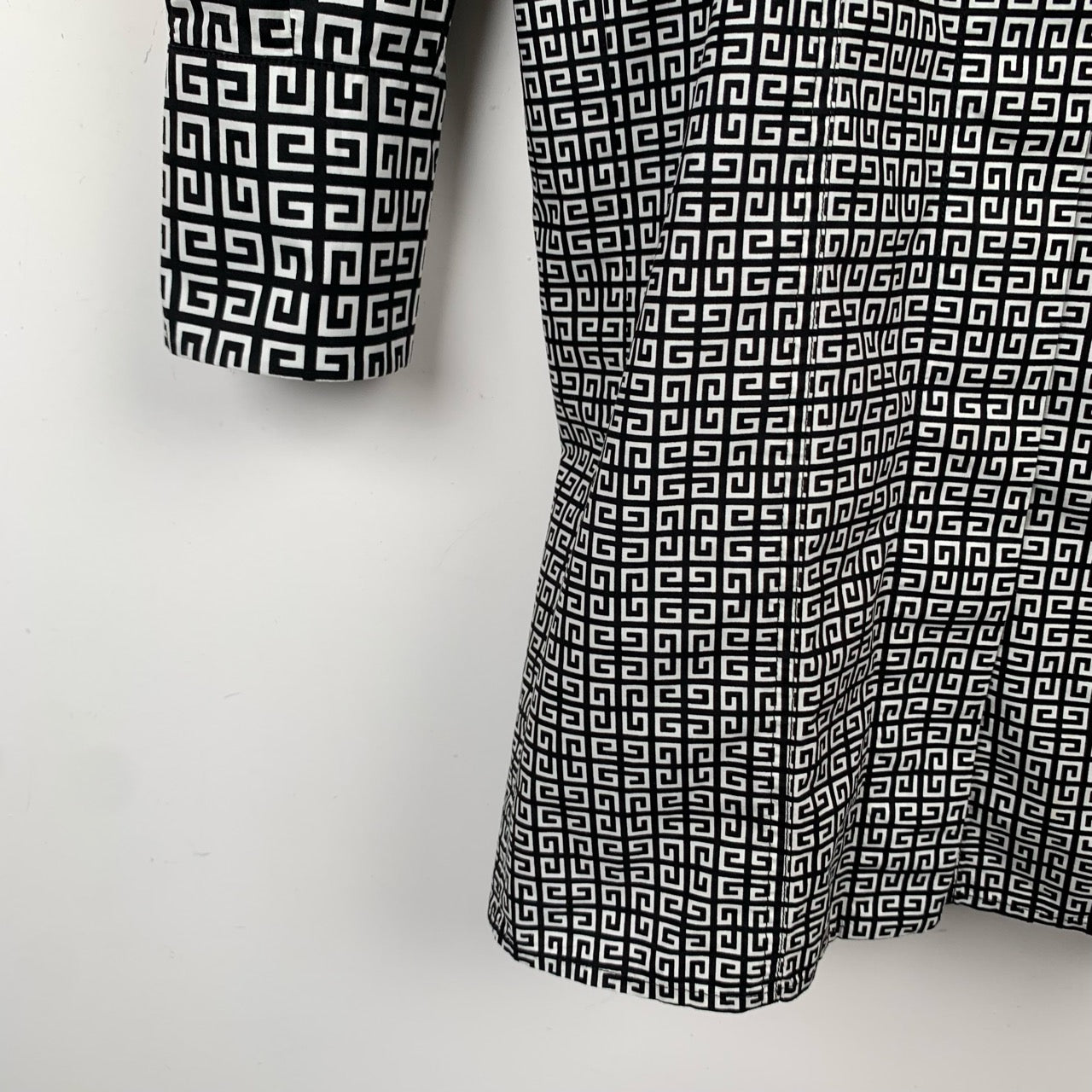 Givenchy black cotton long dress 36
