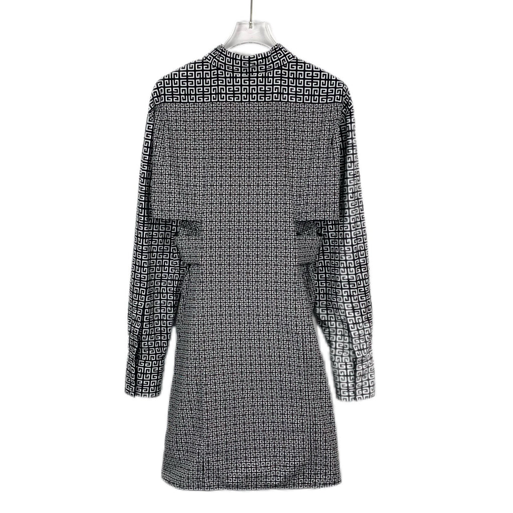 Givenchy black cotton long dress 36
