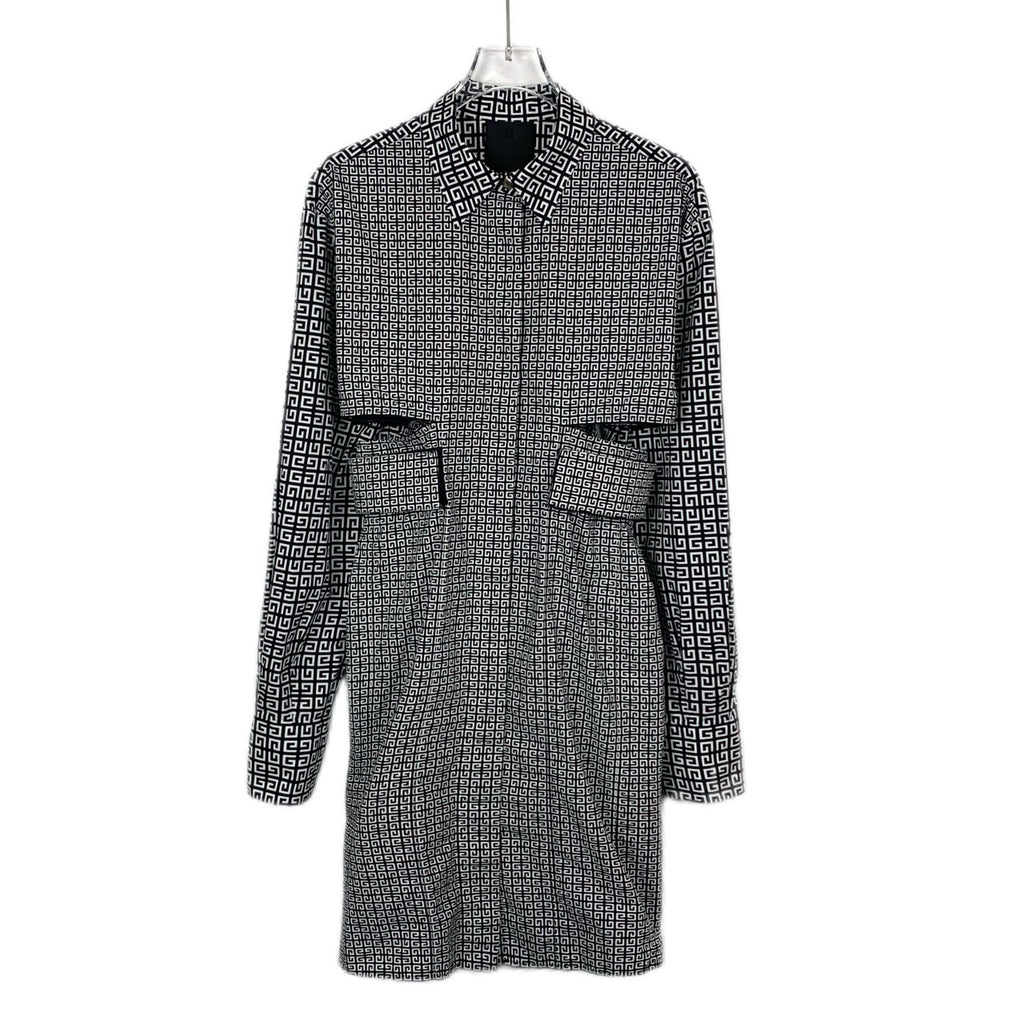 Givenchy black cotton long dress 36