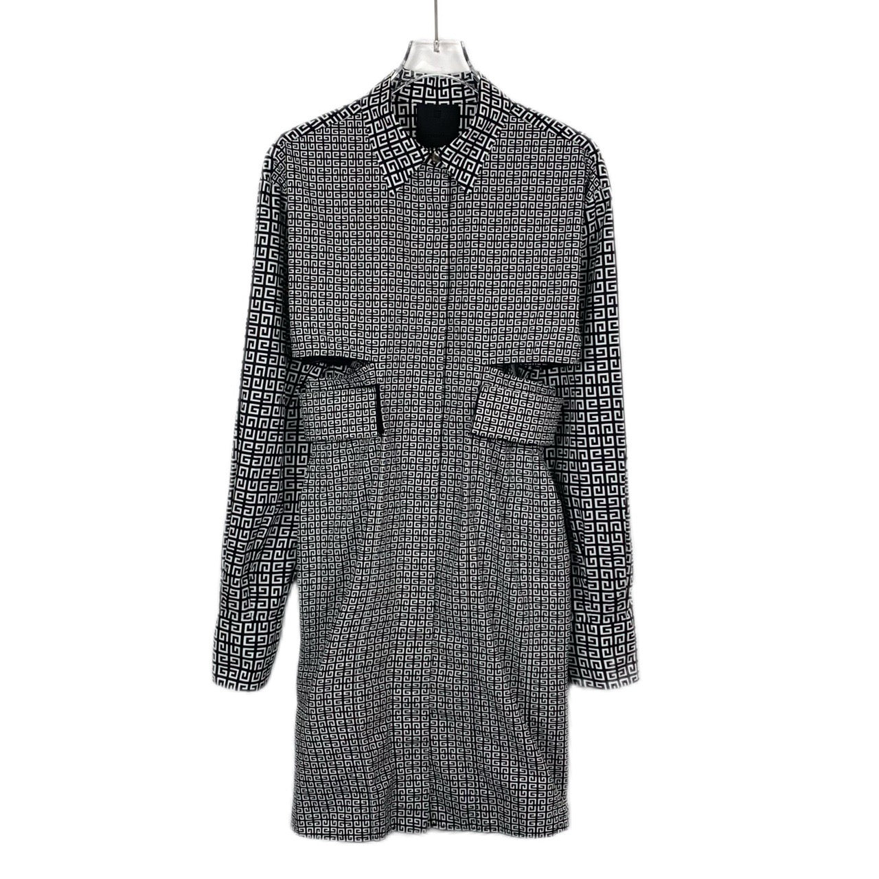 Givenchy black cotton long dress 36