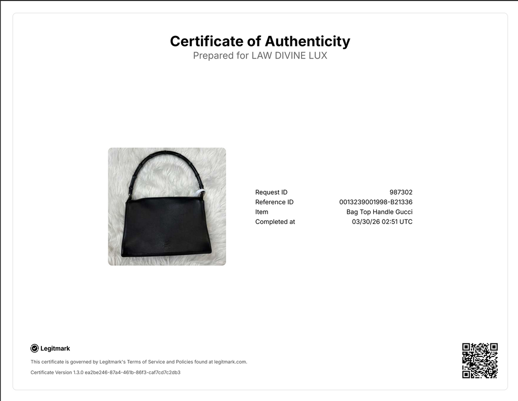 Bamboo Leather Flap Bag B21336