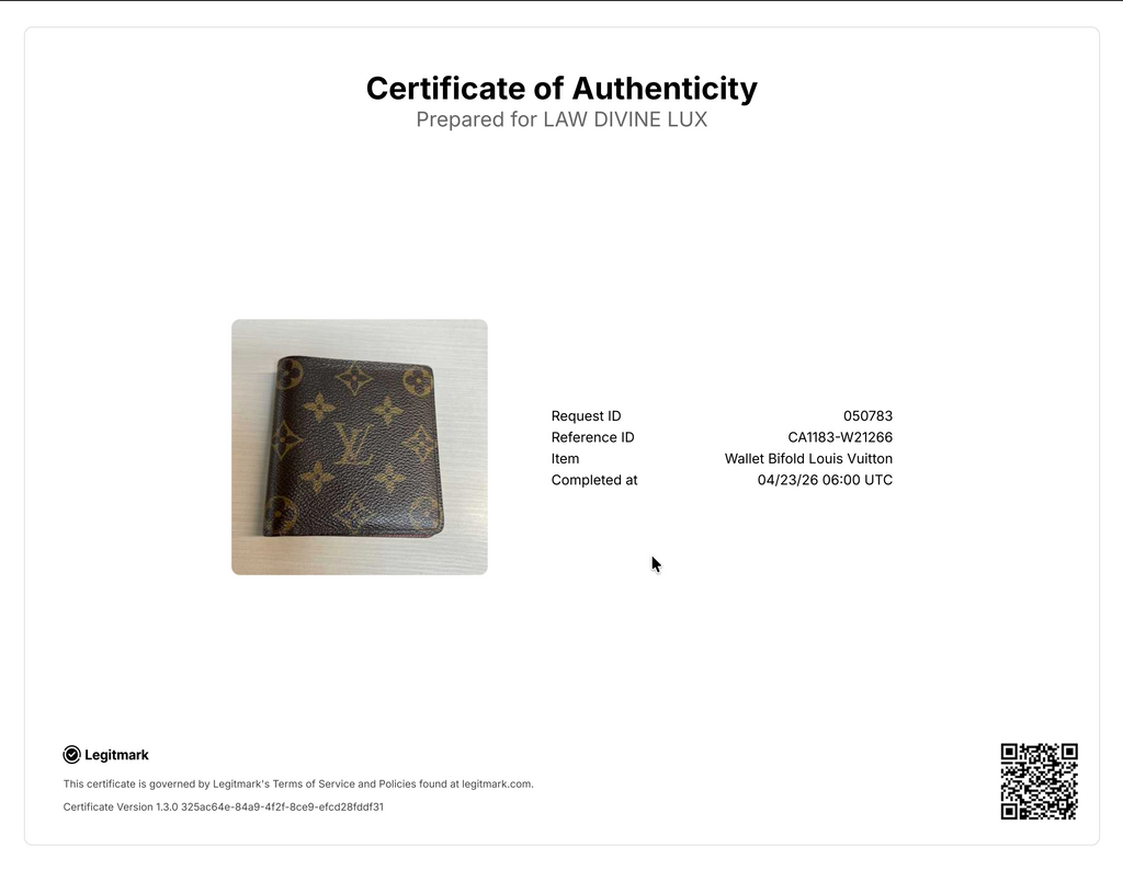 Monogram Porte-Billets Cartes Credit Monnaie Wallet Twins W21266