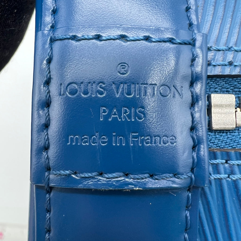 Blue Epi Leather Alma PM Bag B21851