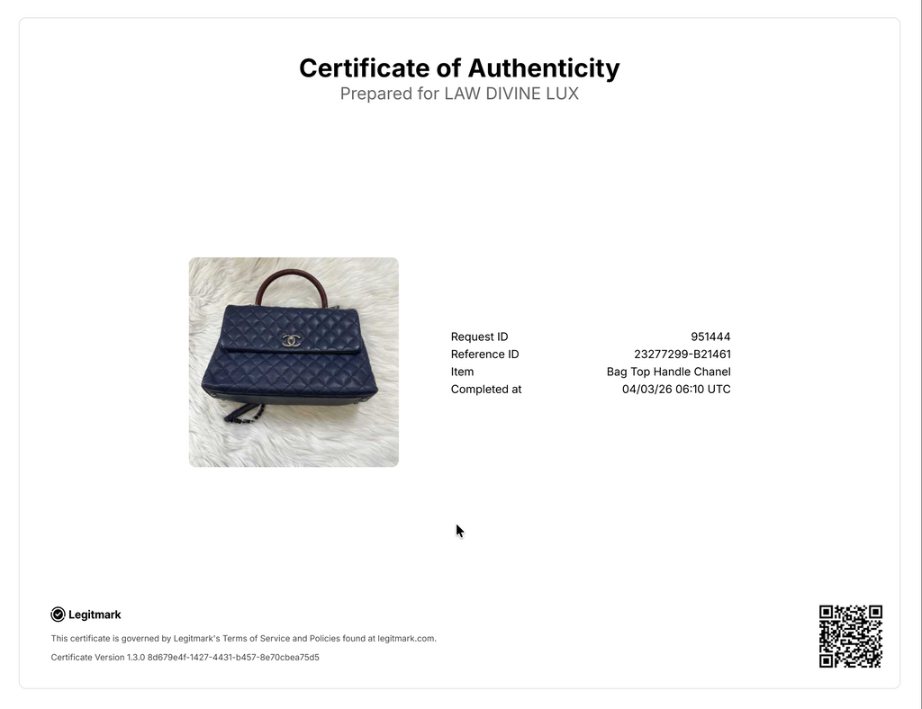 Coco Top Handle Bag Quilted Caviar Medium B21461
